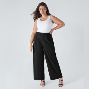 HALARA Black Wide-Leg Women's Pants